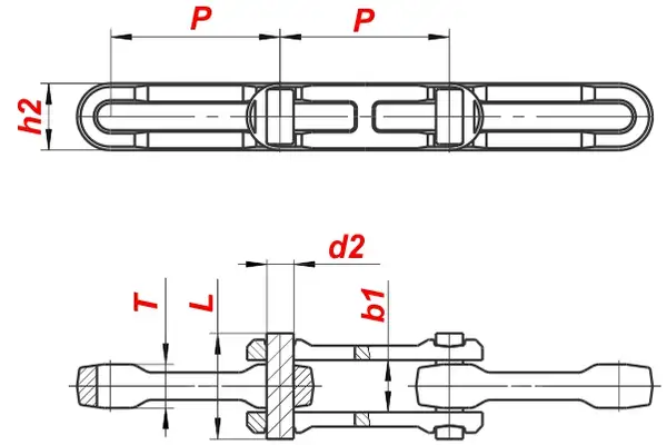 Схема — Цепь Р2-80-290
