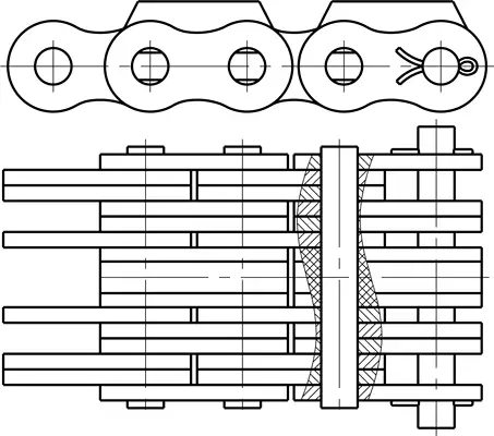 картинка Цепь BL866 KS Type 2 от магазина «Приводные цепи»
