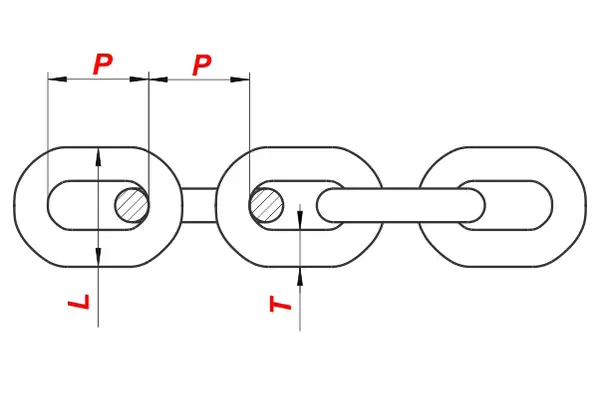 картинка Цепь A1 16*44 от магазина «Приводные цепи»