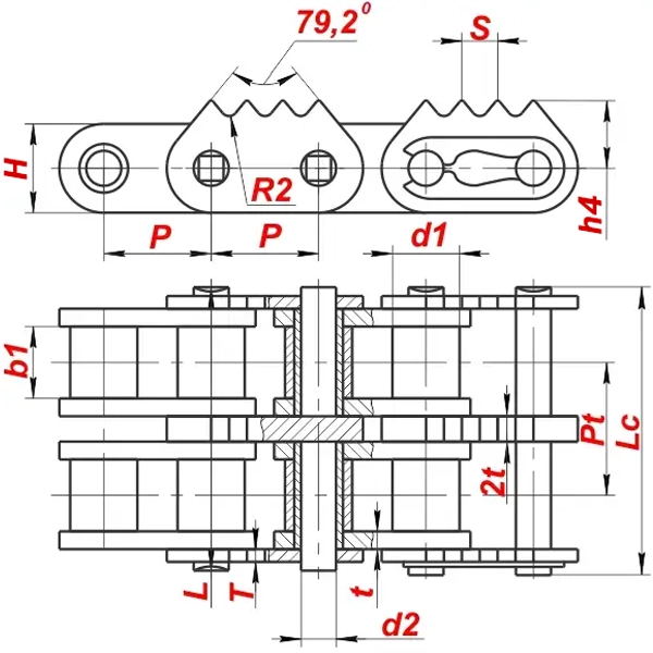 Схема — Цепь 16B-2-1170