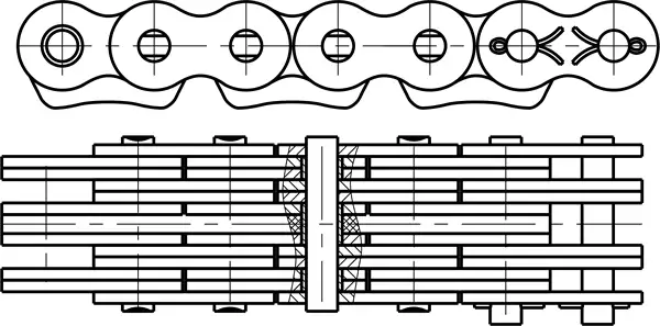 картинка Цепь FL1966KS от магазина «Приводные цепи»