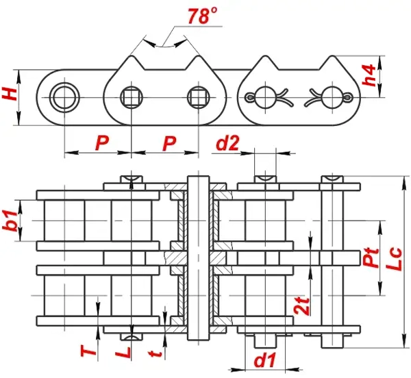 Схема — Цепь 20B-2-1350