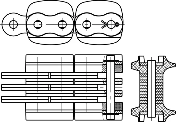 картинка Цепь F2566 KS от магазина «Приводные цепи»
