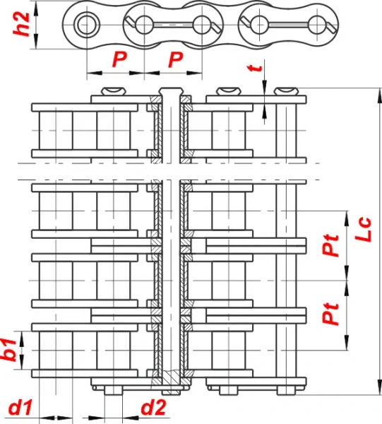 картинка Цепь 6ТП-31,75 от магазина «Приводные цепи»