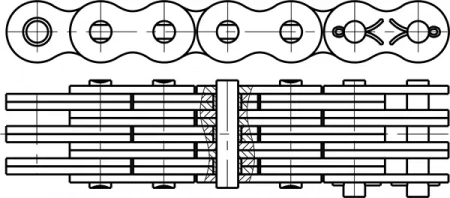 картинка Цепь FB196S от магазина «Приводные цепи»